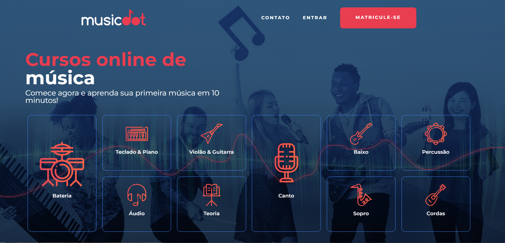 imagem demo do site