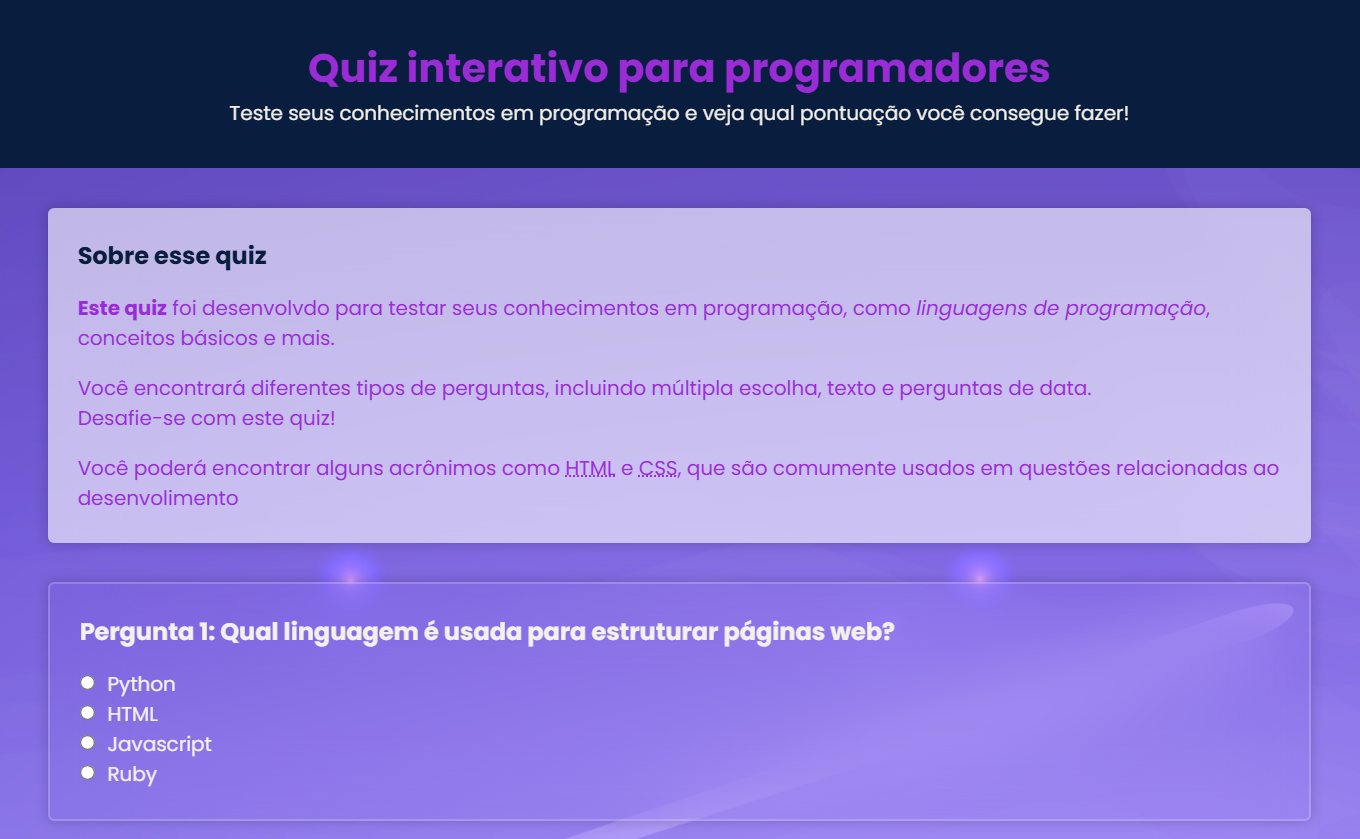 imagem demo do site